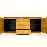 Sideboard glass and brass, circa 1970