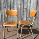 Vintage military chair Tubax in wood and metal, 1960s