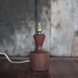 Scandinavian wooden lamp, vintage wooden lamp base, table lamp