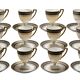 Coffee service for 12 cups Empire, Limoges porcelain, brand "A.F.", circa