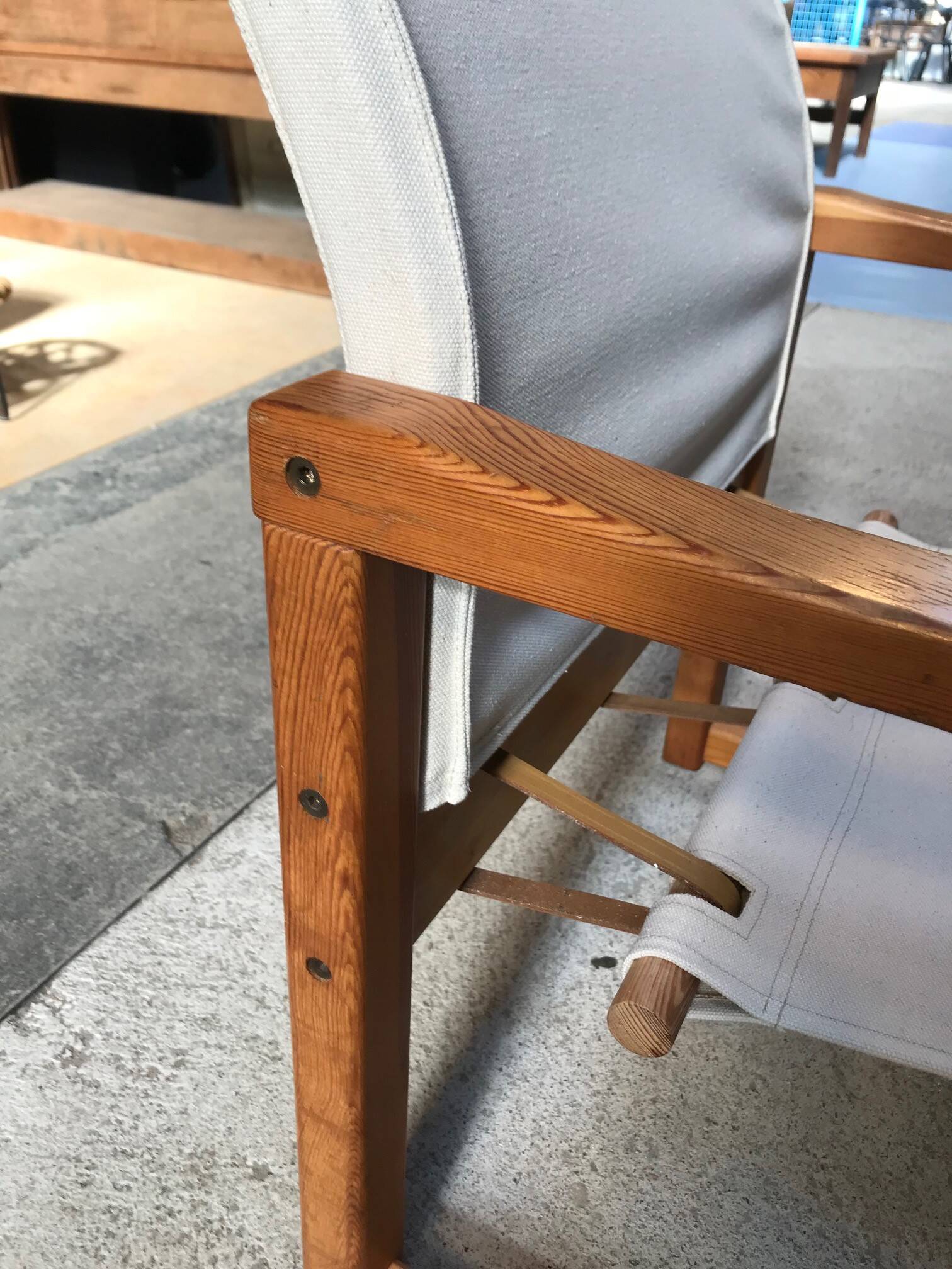 Vintage armchair by Karin Mobring from the 70s, new fabric and straps