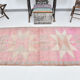 3x11 pale pink vintage runner rug 104x328cm