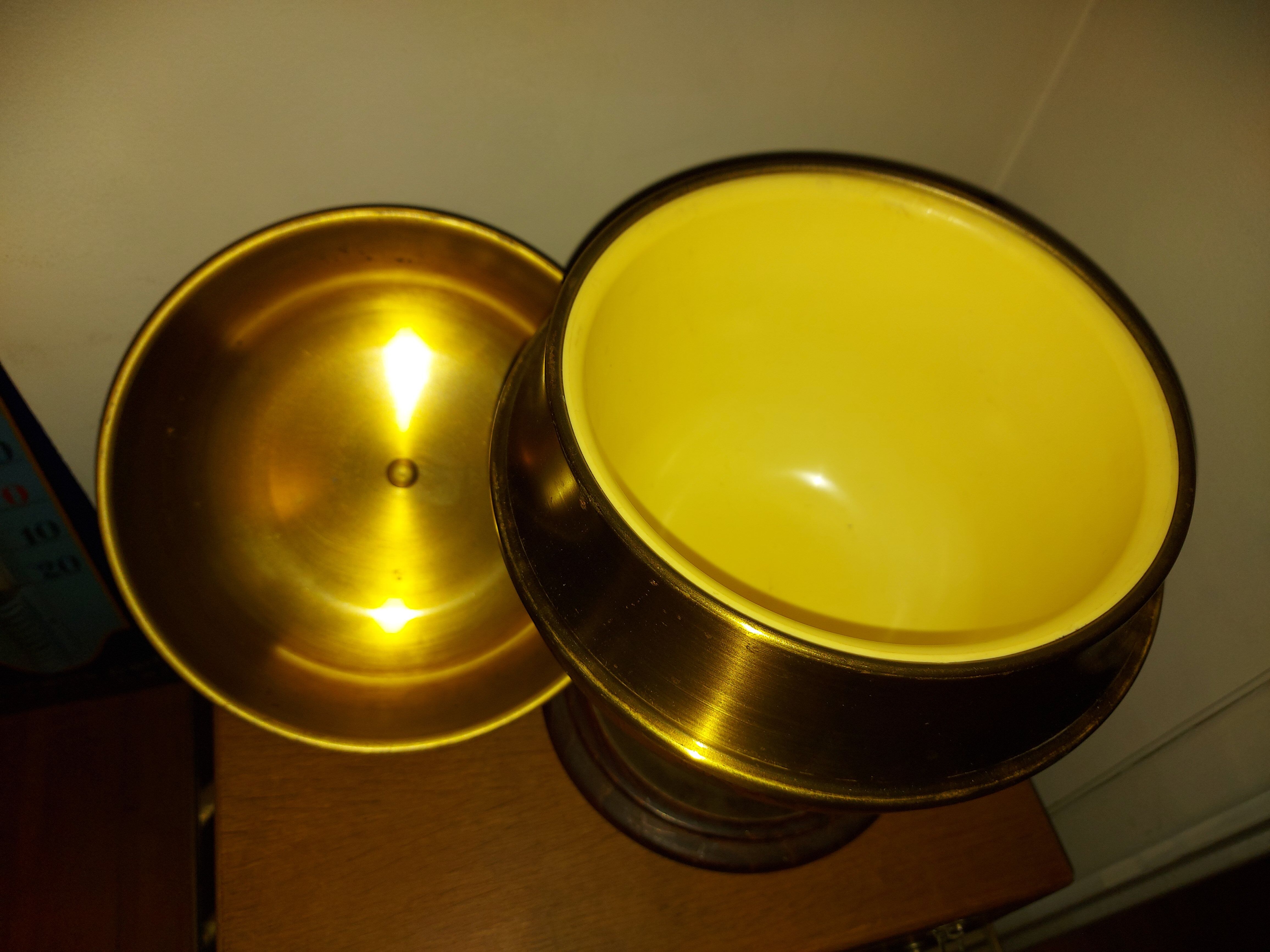 Vintage ice bucket (made in italy) Globe Earth, world map