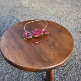 Aranjou Table basse d'appoint, Orme, France, années 1970/80