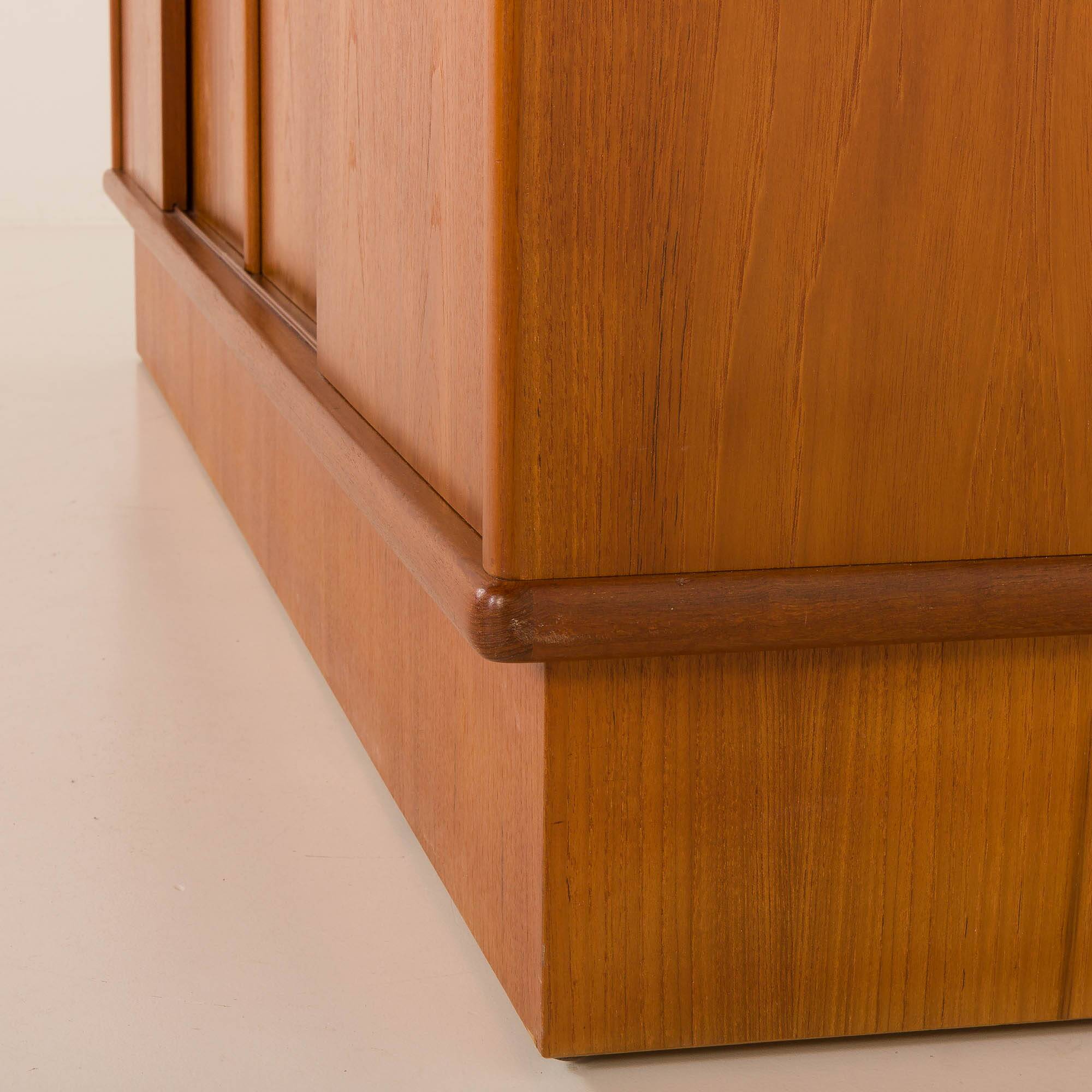Omann Jun Extra large mid century teak wardrobe, Denmark, 1970s