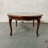 Chippendale Coffee Table in Wood, Canning and Glass