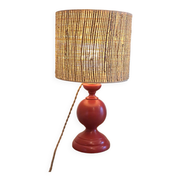 Lampe vintage année 1980 revisitée.