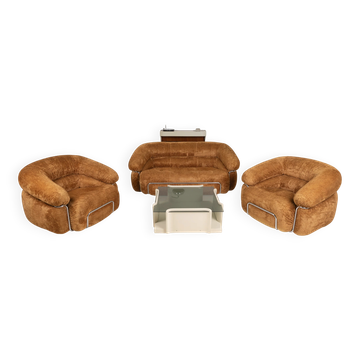 Ensemble de salon italien, années 1970