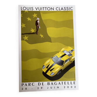 Bagatelle park poster by Razzia - Large Vertical Format - Signed by the artist - On linen