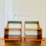 Pair of vintage Scandinavian design bedside tables