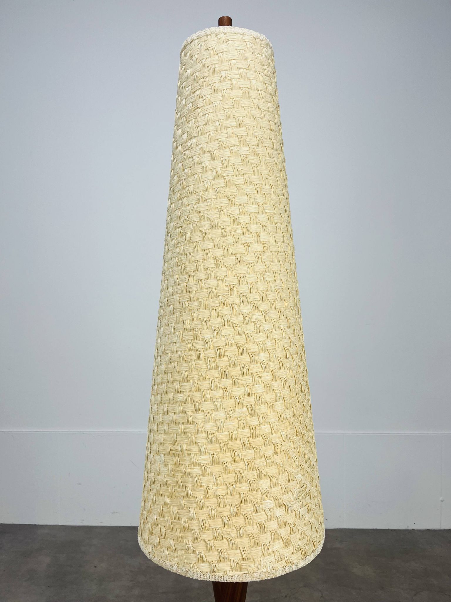 Scandinavian diabolo floor lamp in teak by Parker Knoll, 1960s