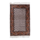Tapis vintage indien Seraband fait main en laine – 56 x 89 cm – Années 1970