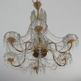 Brass chandelier, 1960s