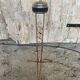 Vintage Golden Metal Stand Ashtray + Magazine Holder France
