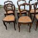 Série de 6 chaises à dossier trilobé de style Louis-Philippe