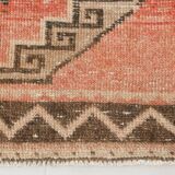 Vintage Pale Red Oriental Persian Runner Rug, 84x389Cm