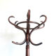 Curved wooden bistro parrot coat rack