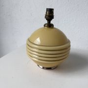 Lampe de table opaline Art Déco tchécoslovaquie