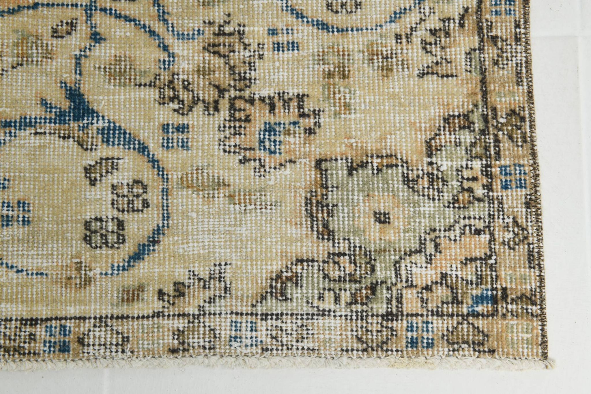 Natural Vintage Rug, Rustic Boho Rug, 157x254 Cm