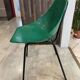 A shell chair by Pierre Guariche for Meurop in vintage green from the 1960s.