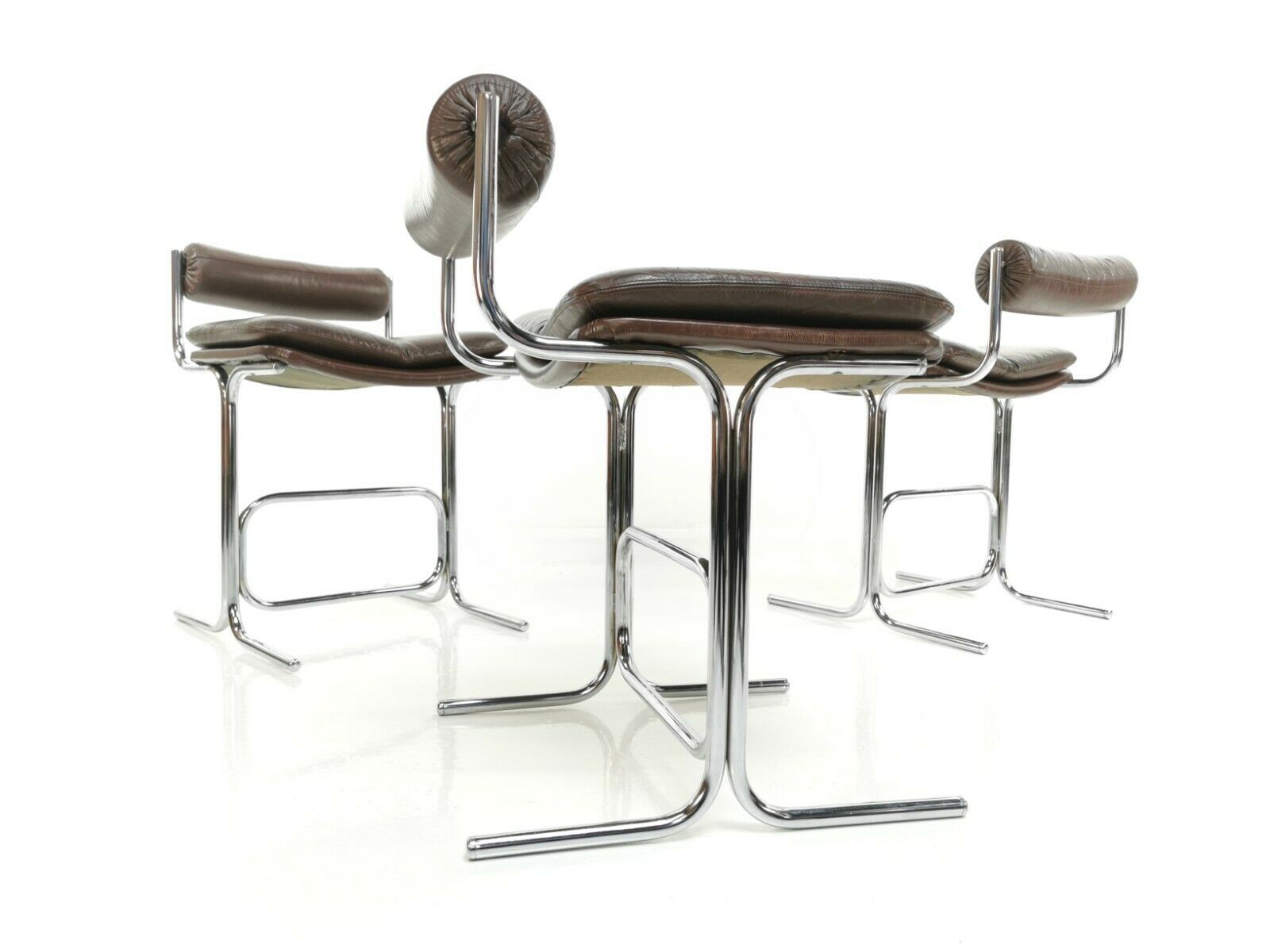 Ensemble de trois chaises Pieff Eleganza par Tim Bates Mid Century 1960s