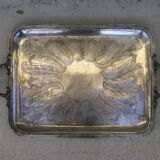 Large old service tray