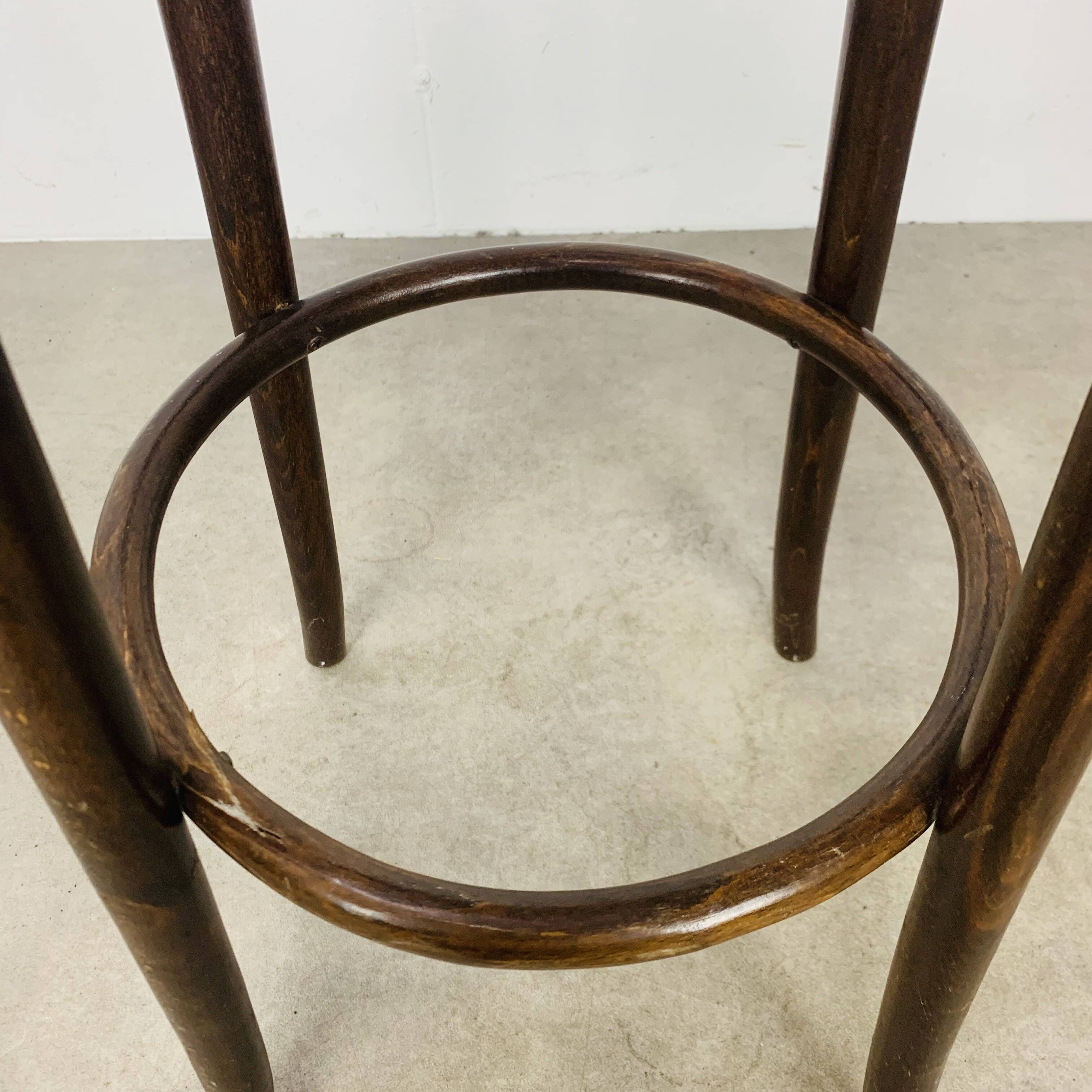 Canework and bentwood bistro bar stool