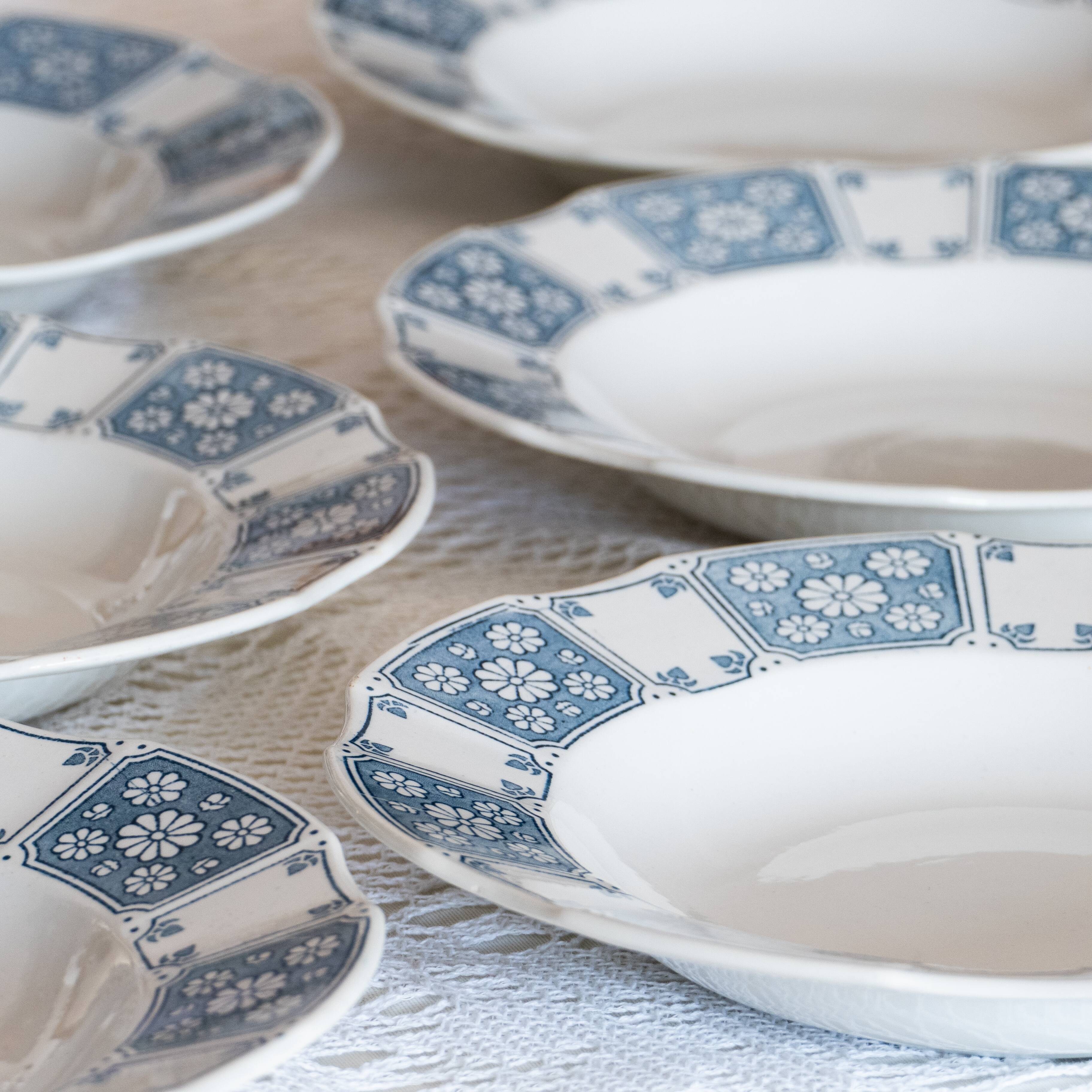 6 grandes assiettes Villeroy & Boch Herman Terre de fer