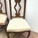 Pair of Regency style chairs in natural wood XIX century