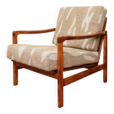 Vintage armchair with cushions, designed by Zenon Bączyk, Poland, 1960s.