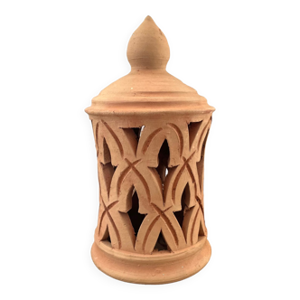 Terracotta tealight holder