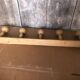 Portemanteau mural vintage 5 patères en bois tourné