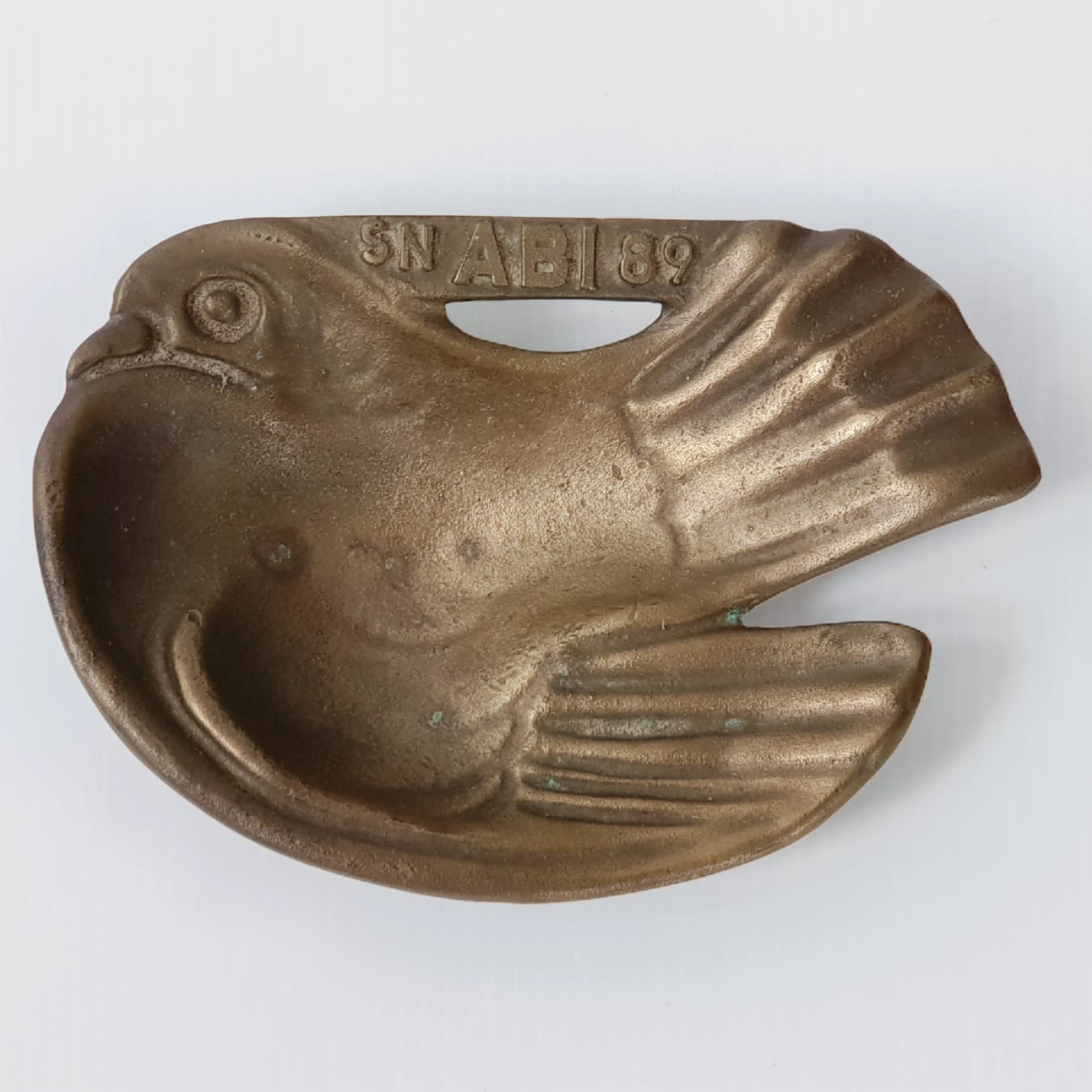 Vintage bronze pocket empty