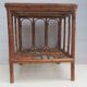 Vintage bamboo coffee table. Marquetry top