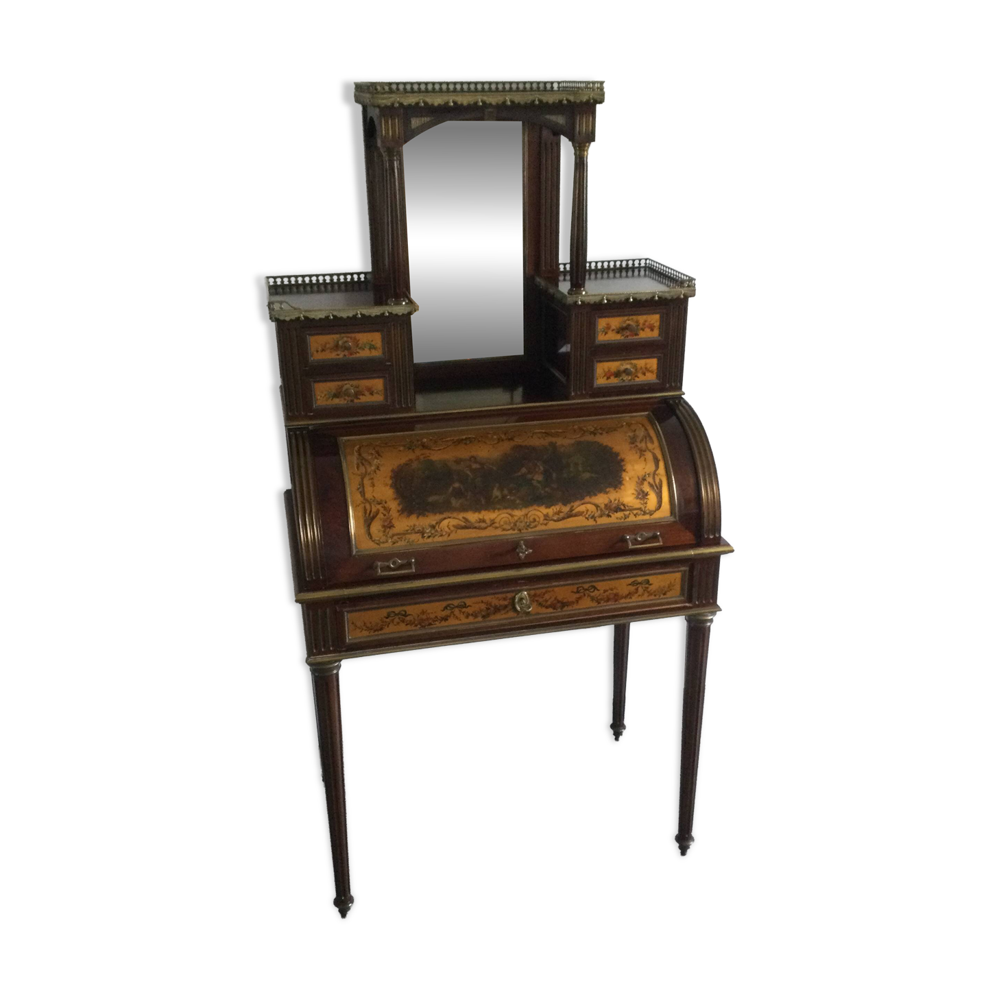Louis XVI Style Mahogany Bonheur Du Jour
