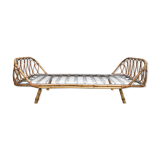 Vintage rattan bed