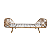 Vintage rattan bed