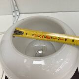 Lampe à poser en verre opalin, 1970