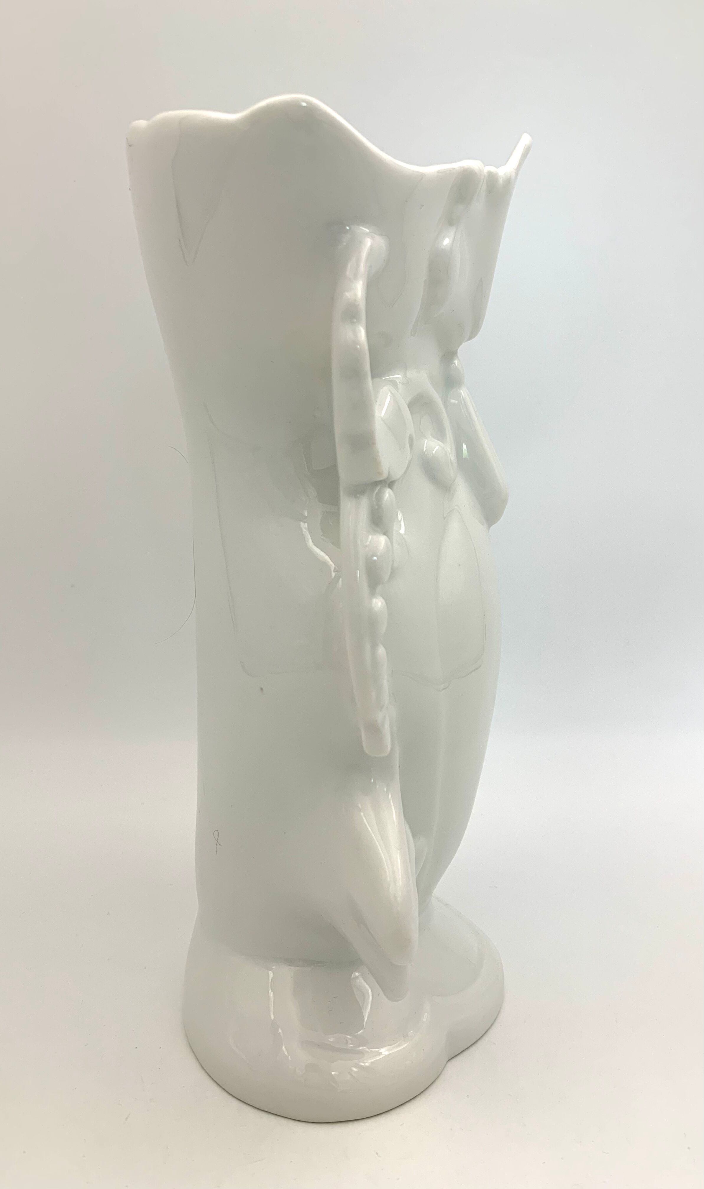 Porcelain vase, church vase, bridal vase, white.