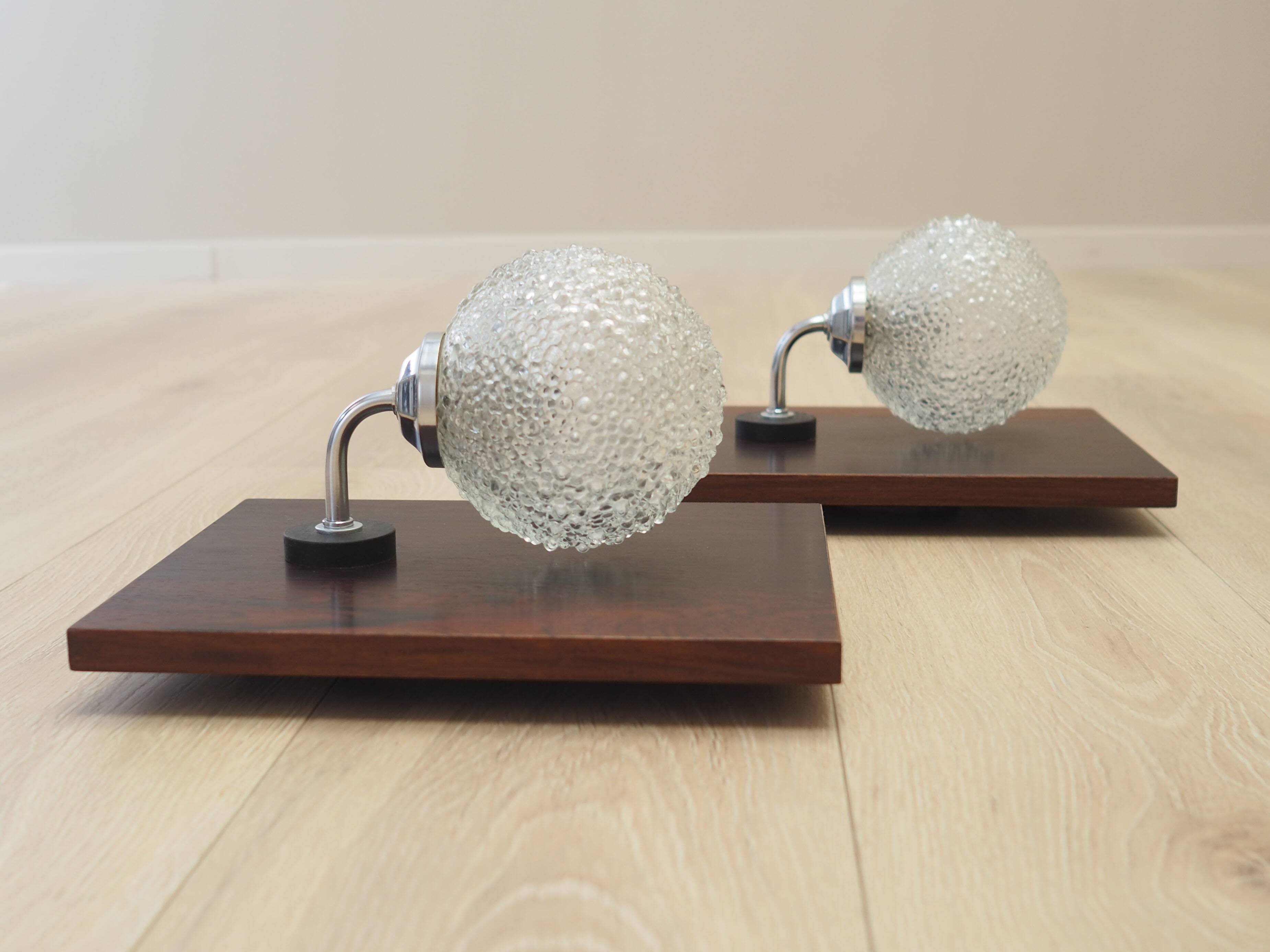Set of two wall lamps, Danish design, 1970s, production: Denmark