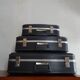 Suite 3 pull-out suitcases vintage stewardess 1960