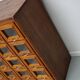 Vintage Dutch Oak Haberdashery Shop Cabinet / Vitrine, 1950s