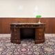 Classic English Kidney Shaped Chesterfield Desk