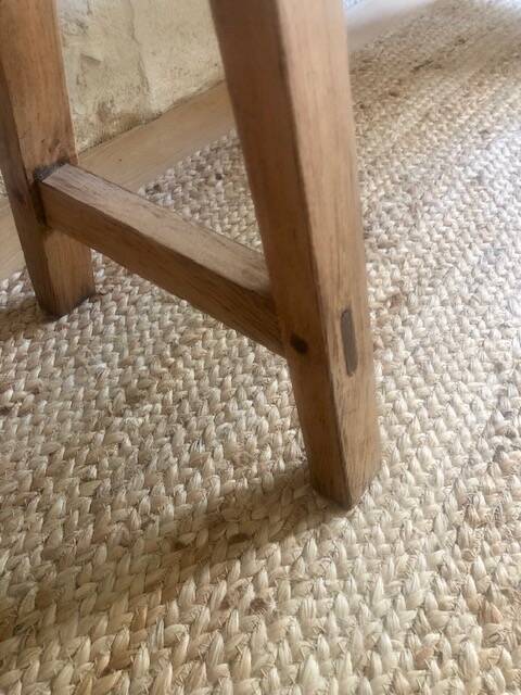 Antique wooden farm bench