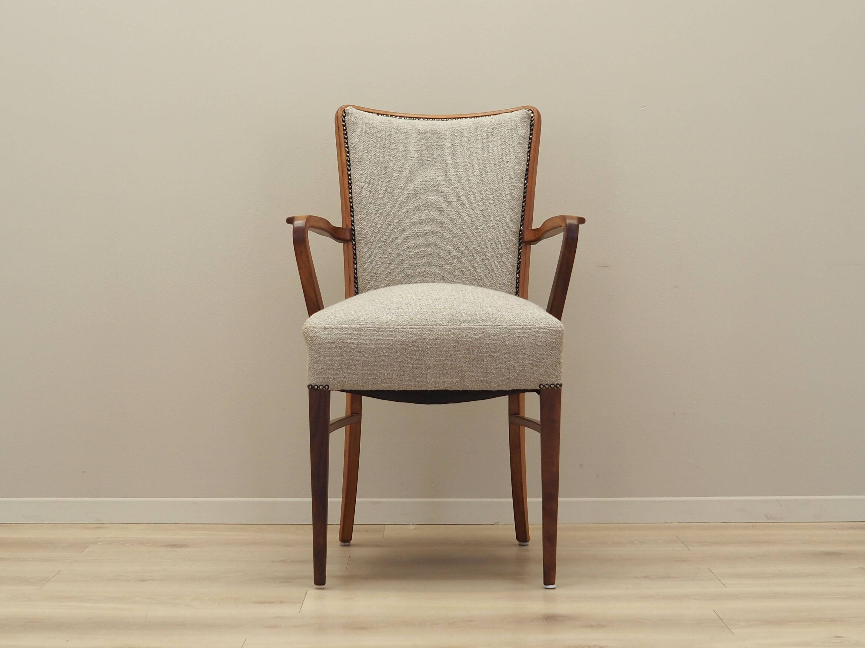 Walnut chair, Danish design, 1970s, production: Denmark