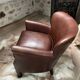 Fauteuil club en cuir