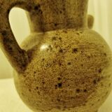 Stoneware ceramic pitcher