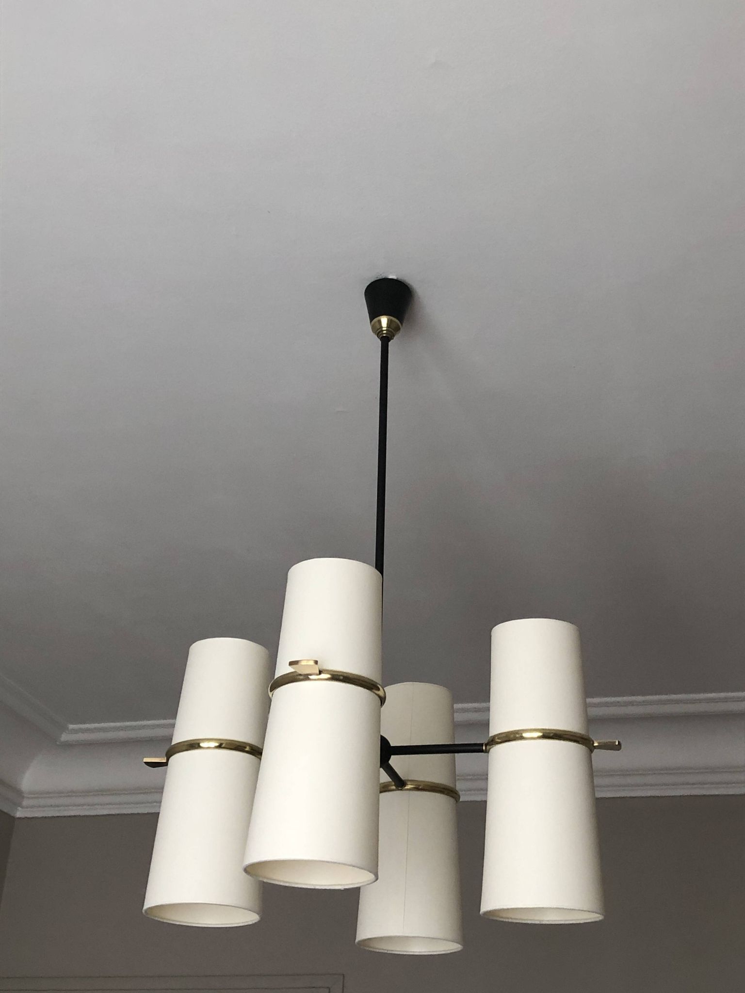 Lustre diablo 8 lights Maison Lunel 1950
