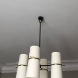 Lustre diabolical 8 lights Maison Lunel 1950