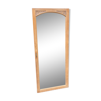Miroir de sol biseauté sur encadrement art déco